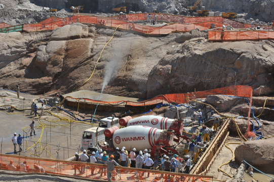 Photo of the Construction of Santo Antonio Dam